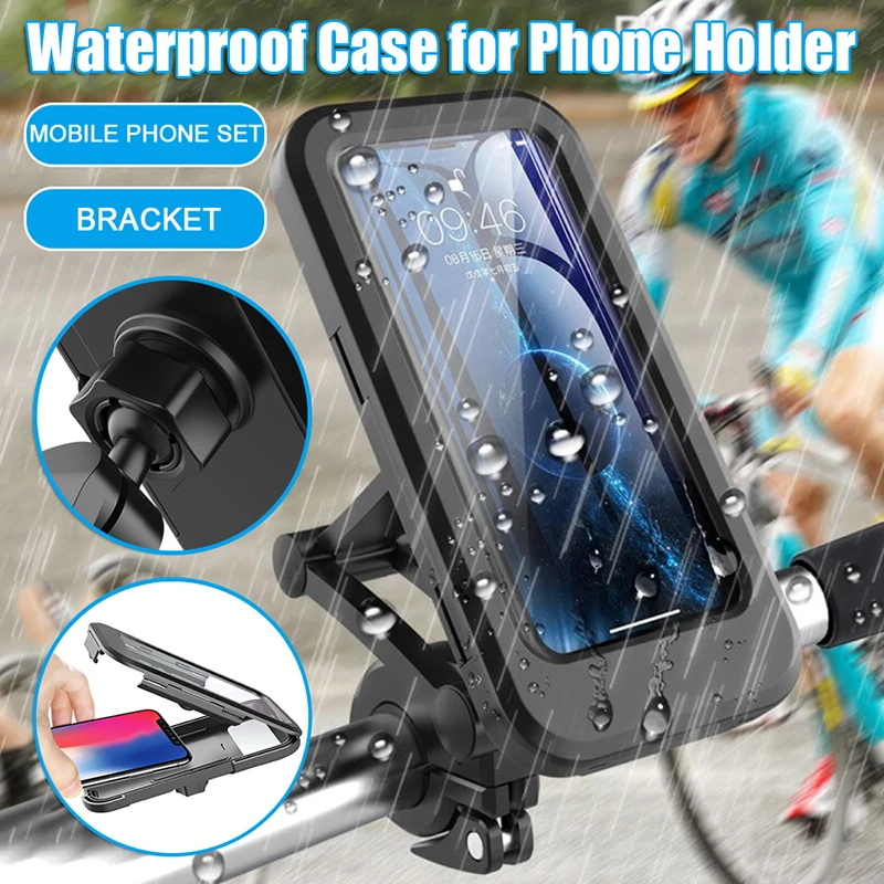Riding Universal Waterproof Bracket Shockproof Riding 360 Degree Rotation Bike Phone Stand Phone Holder Case Dropshipping