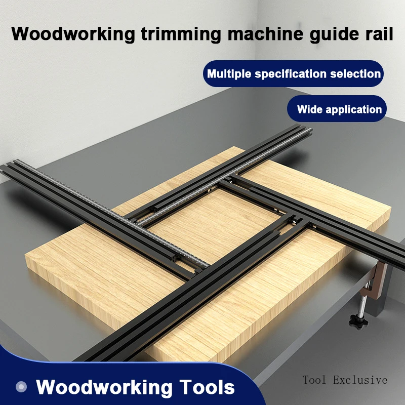 

Trimming Machine Milling Groove Engraving Guide Rail Multi-functional Adjustable Backing Auxiliary Guide Bracket WoodworkingTool