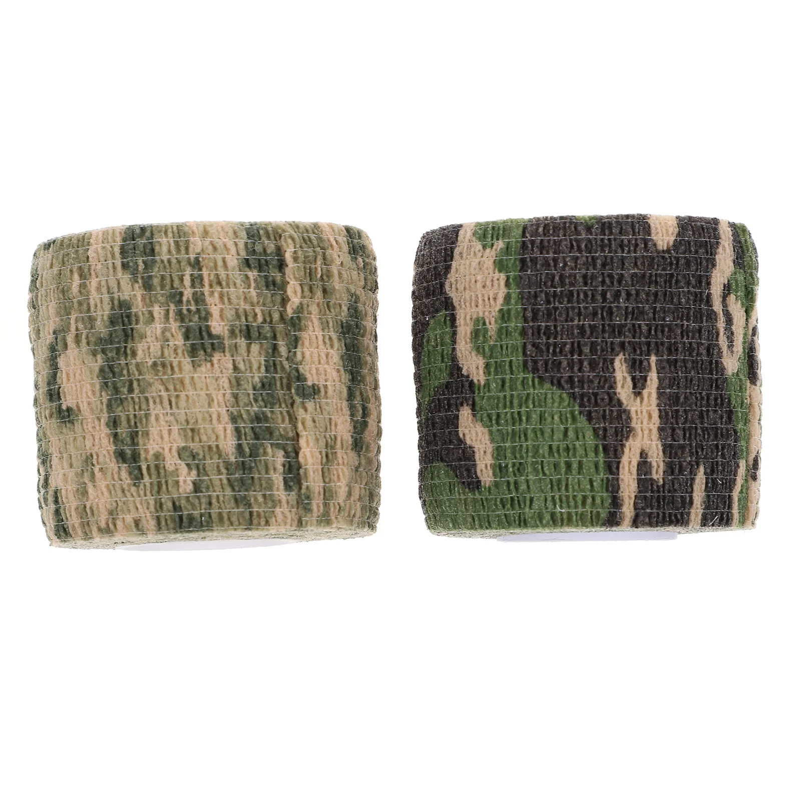 

2 Rolls Camouflage Tape Elastic Sports Bands Outdoor Hunting Wraps Self Adhesive Protective Cohesive Bandages Camouflage Tape