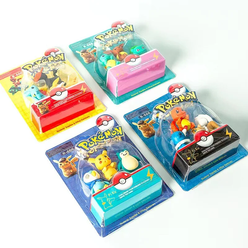 

Pokemon Pikachu Pencil Eraser Cute Cartoon Anime Character Modeling Clean Eraser School Students Birthday Gifts