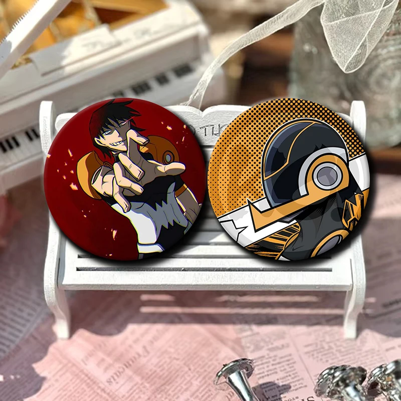 58mm Cartoon Character Hanta Sero Soft Button Pin Hero Anime Brooch Creative Badge for Backpack Clothes Decoration Gift