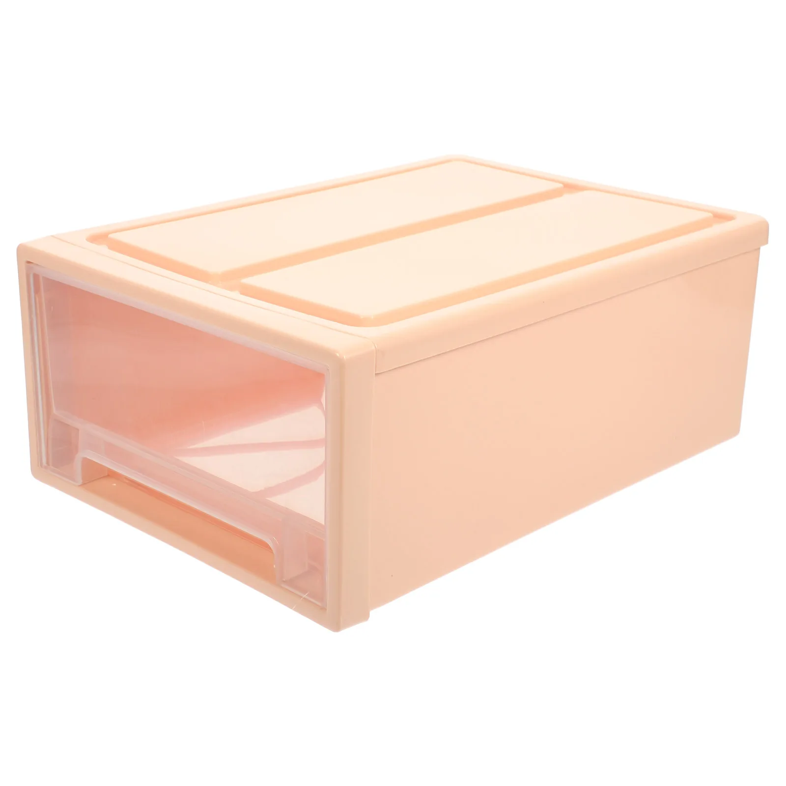 

8L Drawer Box Clear Desk Organizer Pink Storage Drawers 8L Capacity Plastic Unit Bathroom Living Room Office Storage
