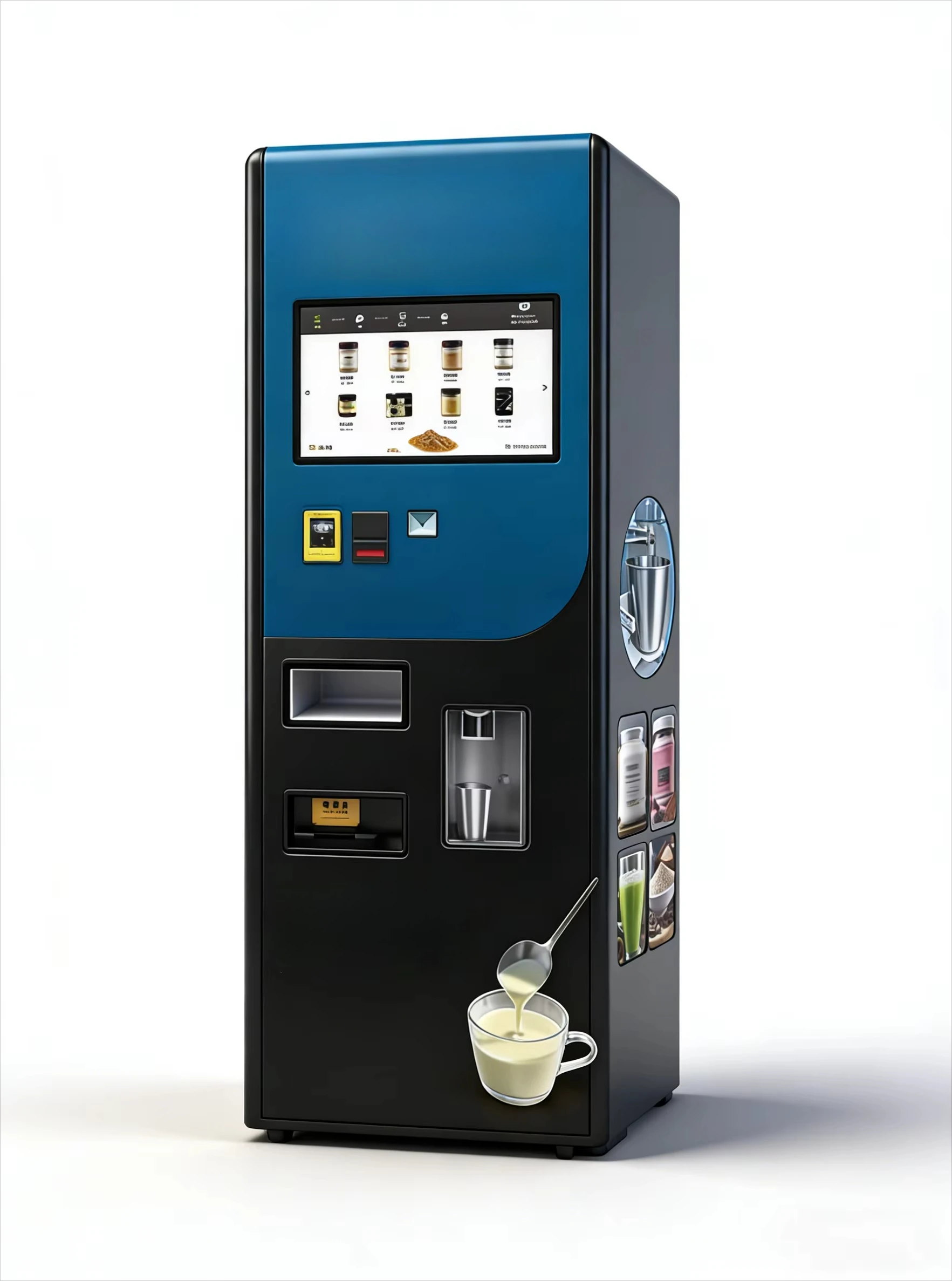 FL Low Noise Fitness Protein Vending Machine Independent Cold Water System Keep Fresh For Sports Training Center