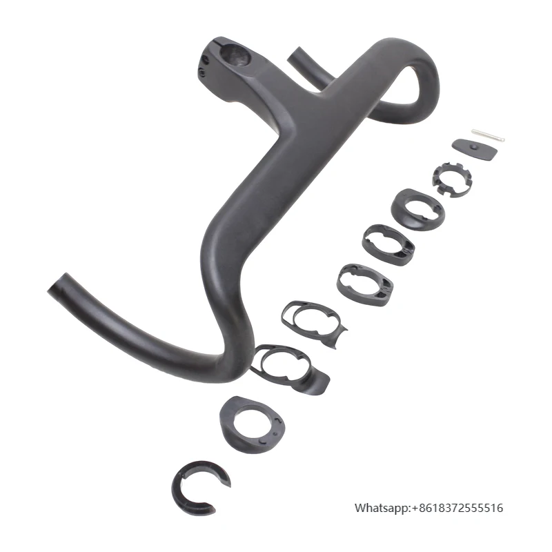 

daNew Product 2023 Popular Carbon Fiber Bicycle Handlebars All Internal Cable Integrated Bike Handlebar Bicycle Accessories