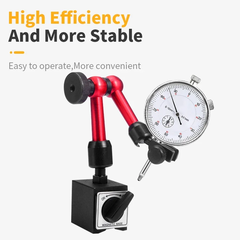 Magnetic Stand Base Magnetic Holder for 30mm Comparator Watch Dial Indicator  Dial Bore Gauge Measure Tools Hour Type Indicator