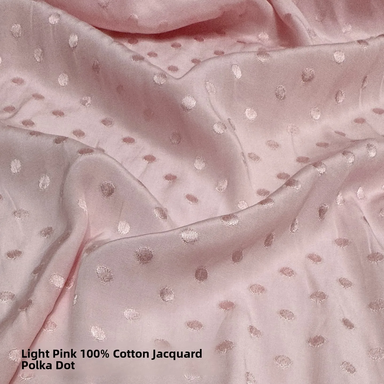 

Светло-розовая хлопковая ткань с цветочным принтом и точками, мягкая, комфортная, дышащая, для летних топов и одежды, современный стиль