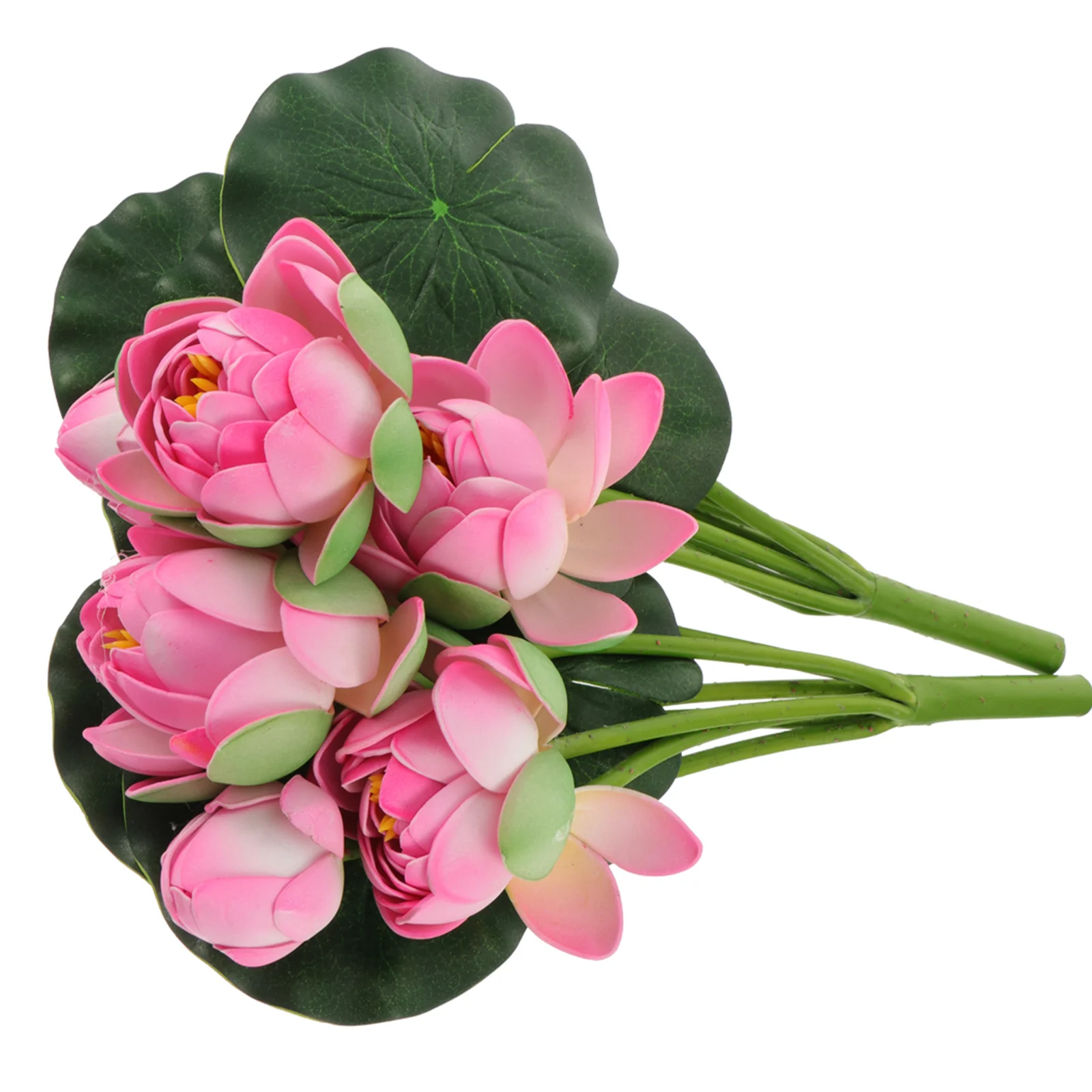 

2 Pcs Simulation Lotus Decoration Wedding Flower Artificial Faux Plants Indoor Water Lily Adornments Green Eva Fake Bride