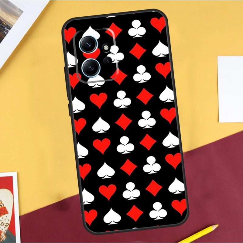 Poker Surreal Aesthetic Art Case For Xiaomi Redmi Note 8 9 10 11 12 Pro 12S 11S 10S 9S Redmi 12 9C 10C 12C Cover Shell