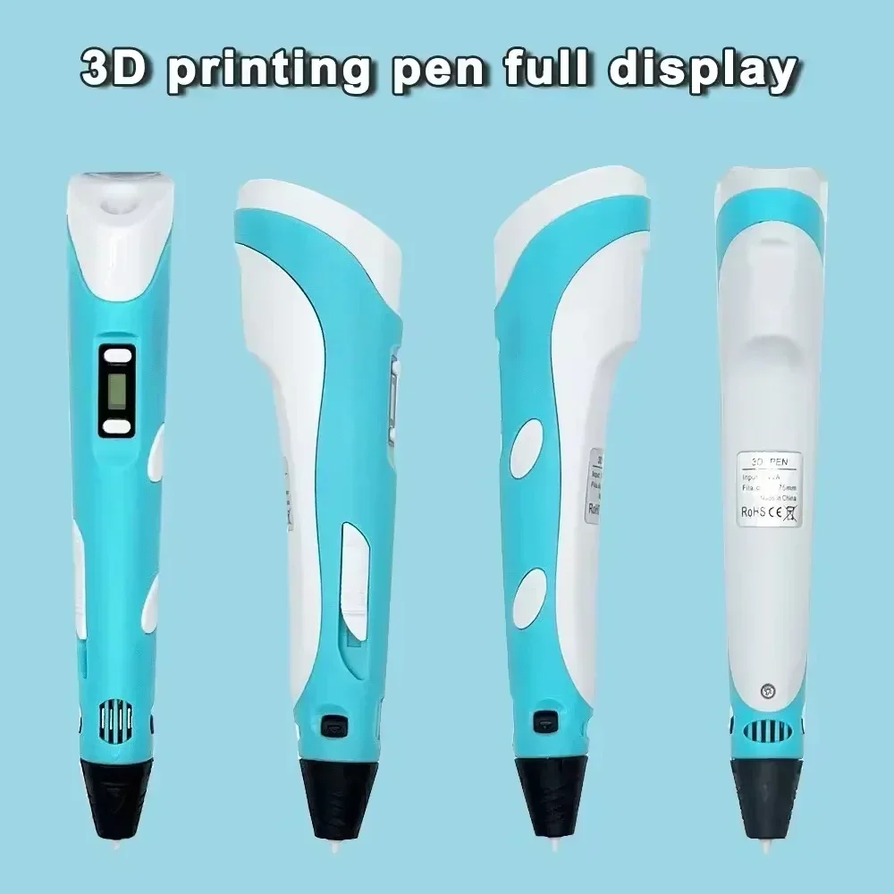Electronic 3D Printing Pen with 9M PLA Consumables High-Temperature 3D Graffiti Tool Intelligent Toy Christmas Birthday Gift gallery 3