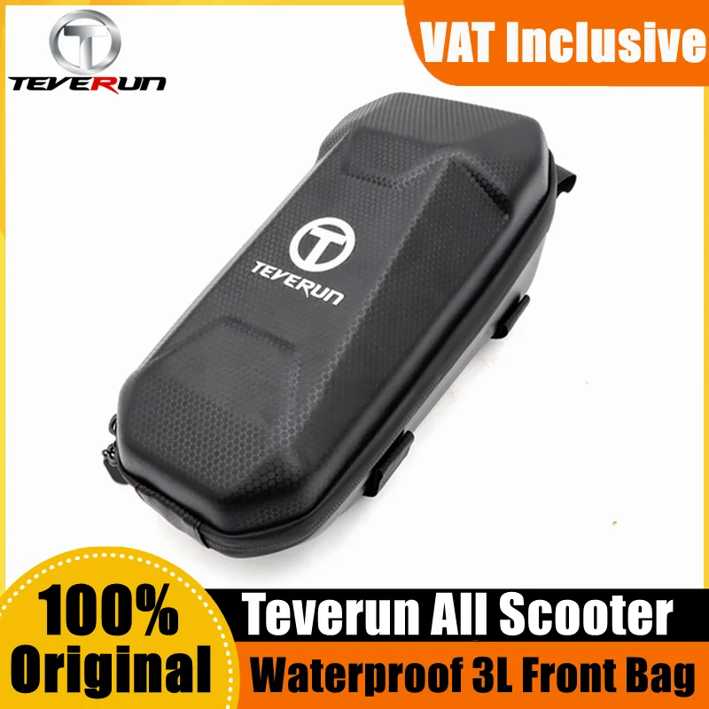 Original 3L Front Bag With TEVERUN Logo For TEVERUN BLADE All Electric Scooter Large Capacity Waterproof Scooter Bag Accessories