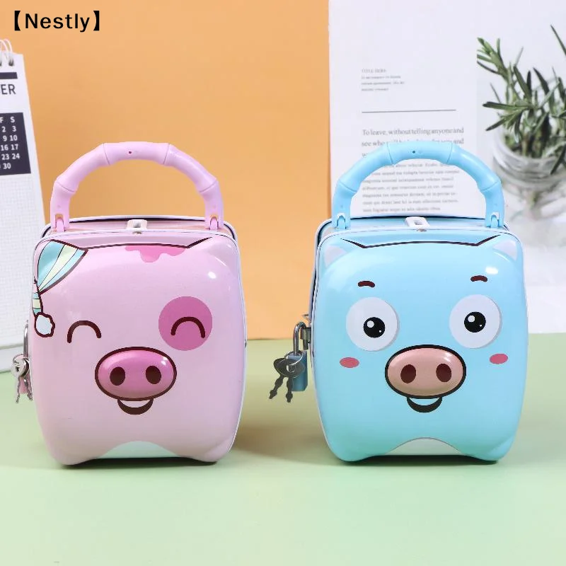 Small Piggy Bank Money Boxes Storage Kids Toys Home Decor Money Saving Box Children Piggy Money Bank〔Nest〕