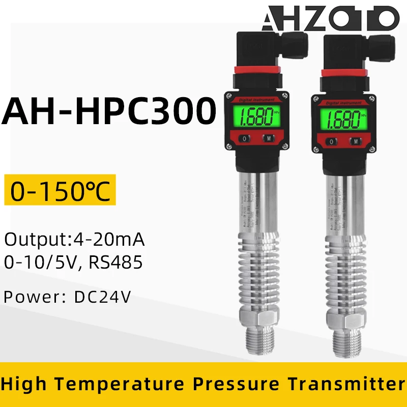 

LCD display 0-1000bar 4-20mA Output G1/2 DC24V Pressure Transmitter Transducer High Temperature Sensor for Water Gas Oil