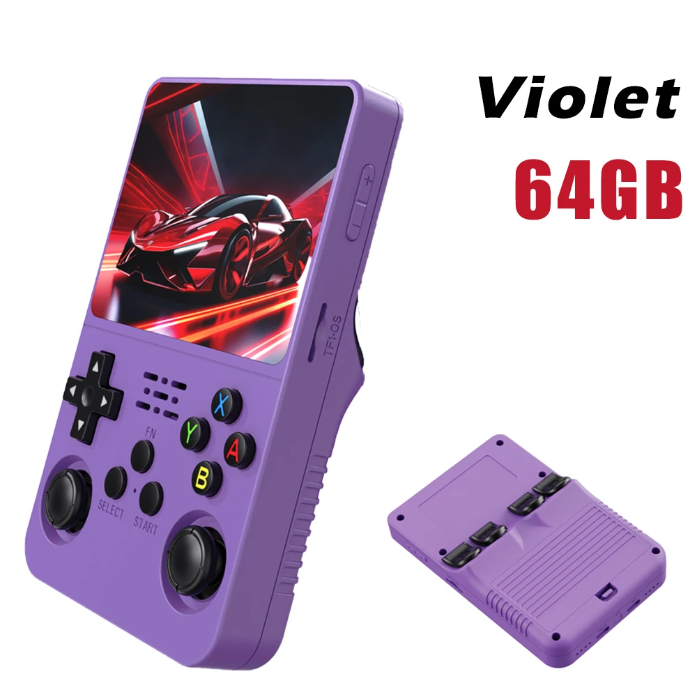 R36S Retro Handheld Video Game Console Linux Systeem 3,5-inch IPS Scherm Draagbare Handheld Video Speler 64 GB 15000 Games - afbeelding 1