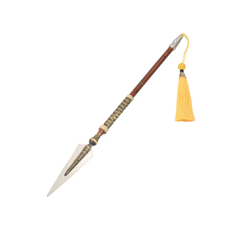 30cm/11.81in Diablo 2 게임 주변기기 대형 부활 창 모델 긴 총 장난감 컬렉션 입상 데스크탑 디스플레이