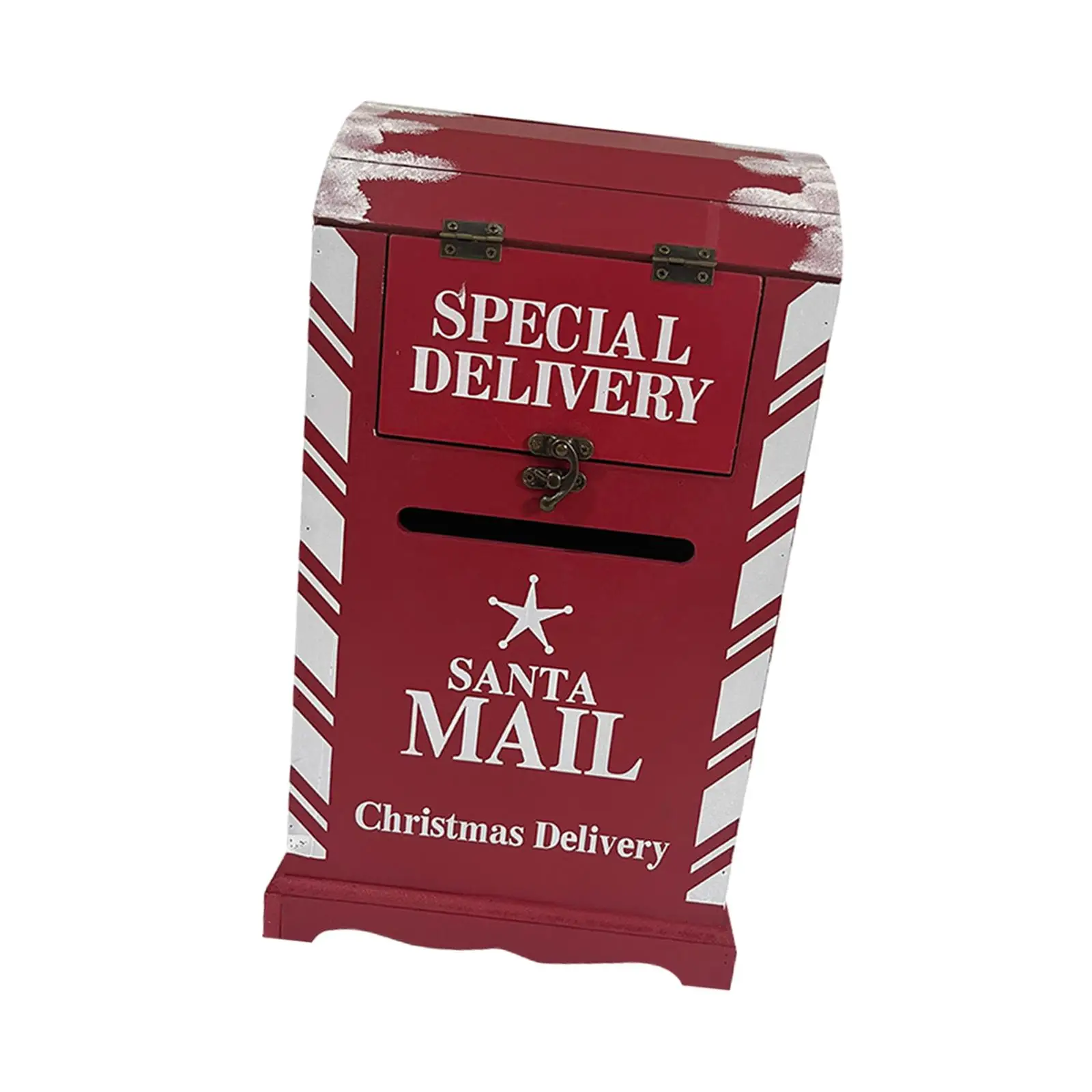 Christmas Decorations Santa Mailbox Ornament Christmas Decorative Mailbox Postbox Xmas Mailbox for Xmas Out Room Home