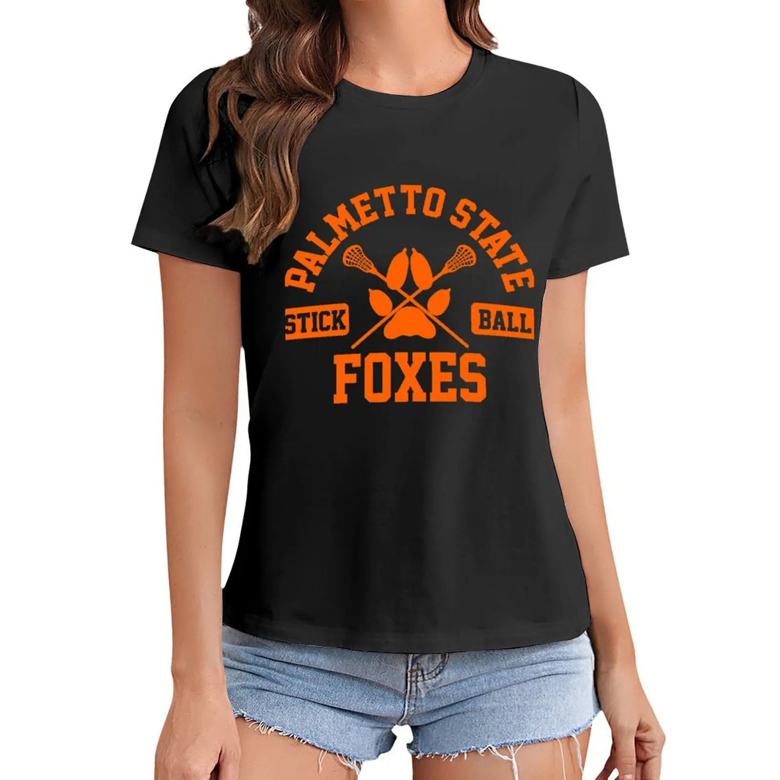 

palmetto state stickball orange T-Shirt cute clothes plus sizes Women clothes