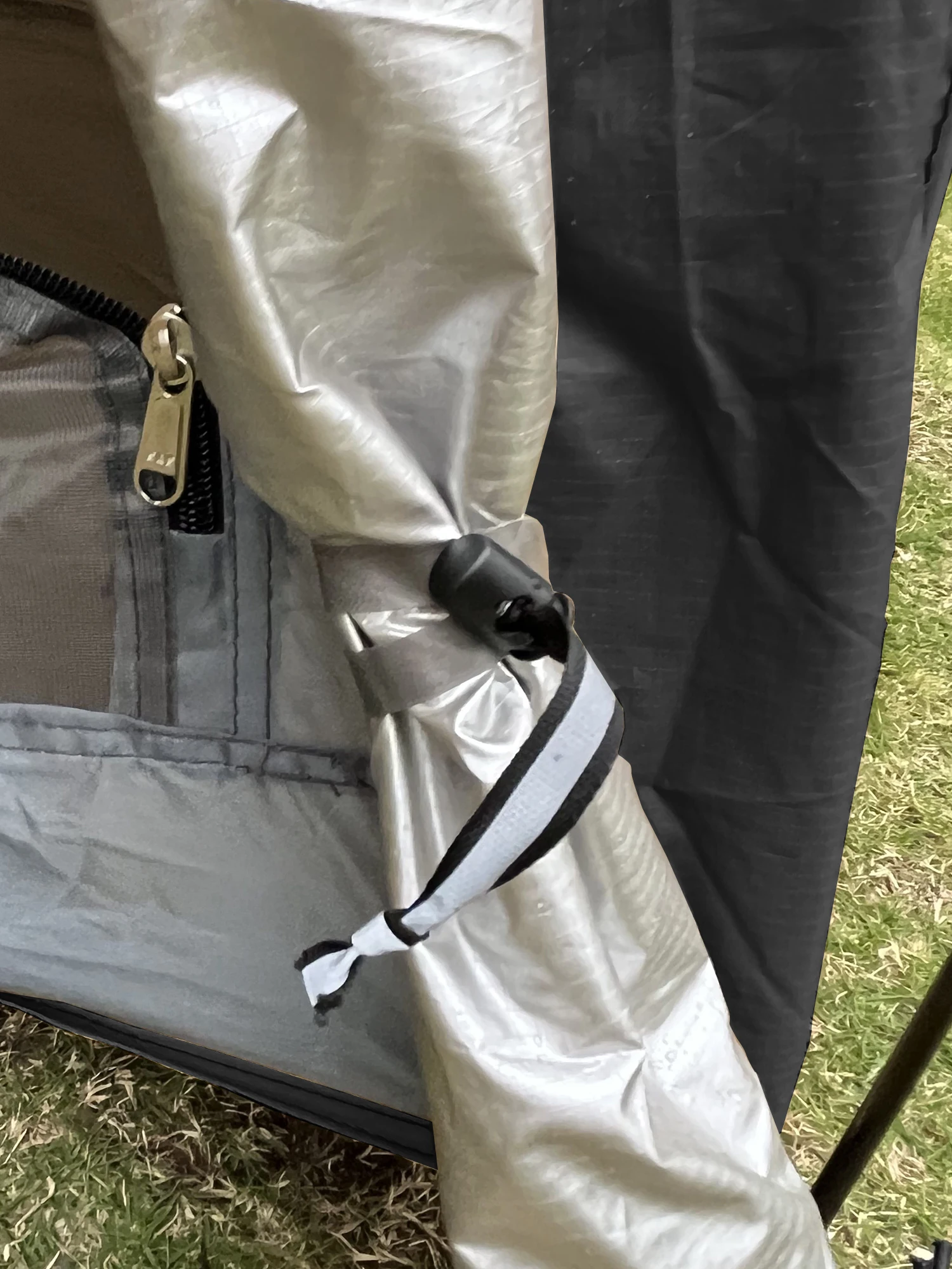 2-Personen-Zelt mit Hundebereich, abnehmbarem Dach, wasserdicht, sonnengeschützt, 3-Raum-Haustier-Unterstand, Outdoor-Reise- und Wanderzelt für den Park – Detail 35