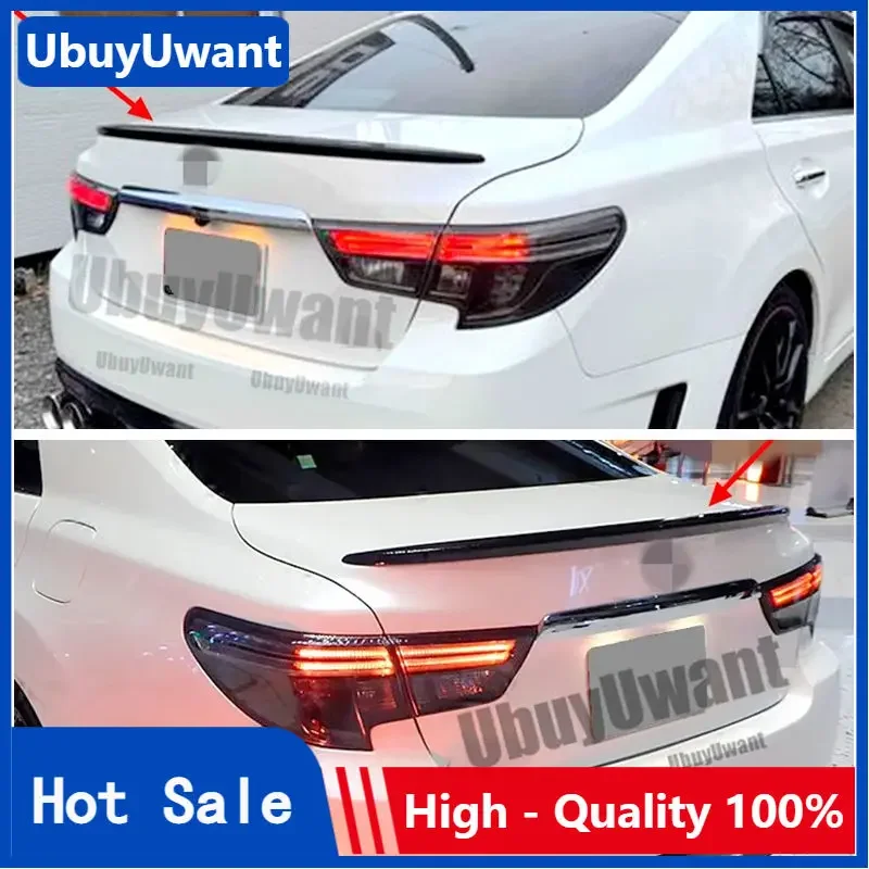 

Для TOYOTA Mark X с цветом 2010-2017 2011 2012 2013 Mark X Reiz ABS пластик праймер и лак задний стеклянный спойлер на верхнее крыло