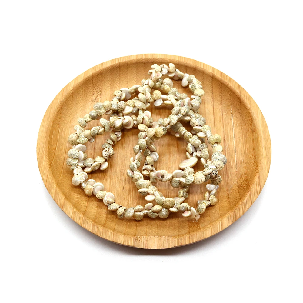

Natural Conch Snail Seashell Beads for Needlework Straight Hole Loose Bead for Jewelry Making DIY Bracelet Necklace Accessories