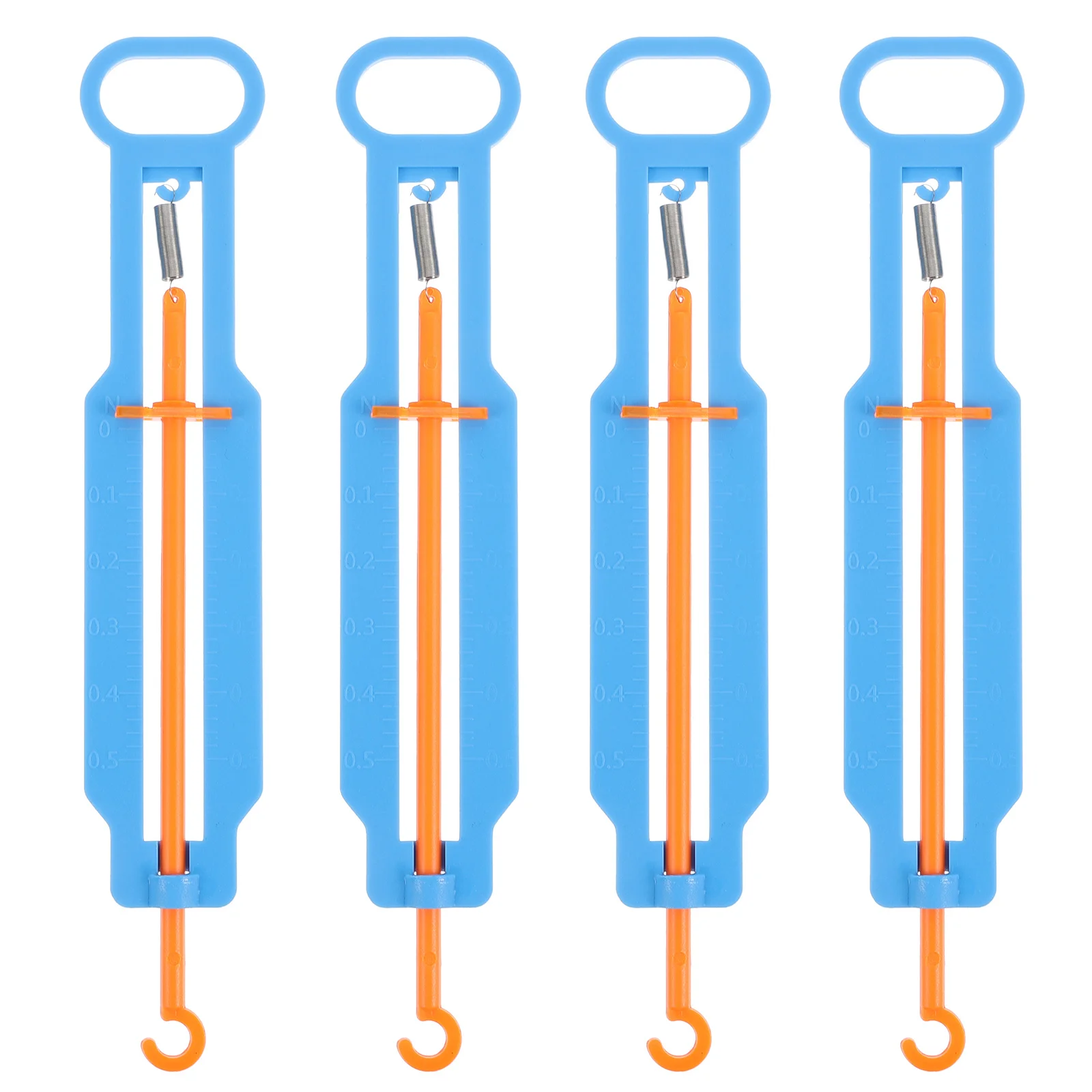 4 juegos de báscula de resorte de plástico DIY educativa, báscula de equilibrio de resorte para niños, experimentos científicos, suministros de enseñanza de aprendizaje