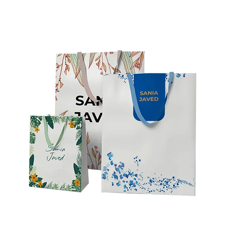 Custom Jewelry Paper Bag Han edition birthday wedding creative packaging bag small spot Circular handle