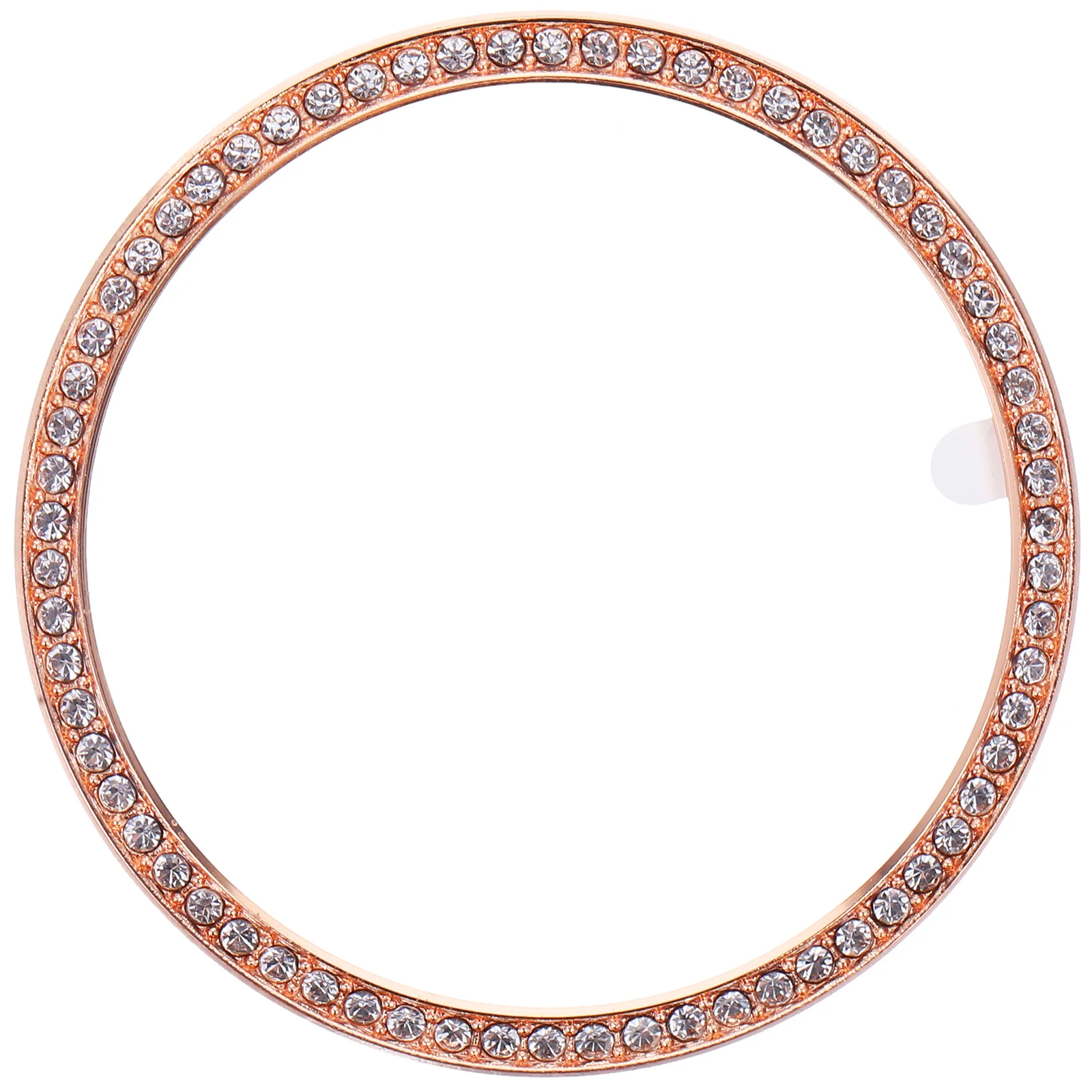 合金ベゼルリング ダイヤモンド装飾 ローズゴールド腕時計 42mm 傷防止 衝突防止 スマートウォッチベゼルカバー 高級