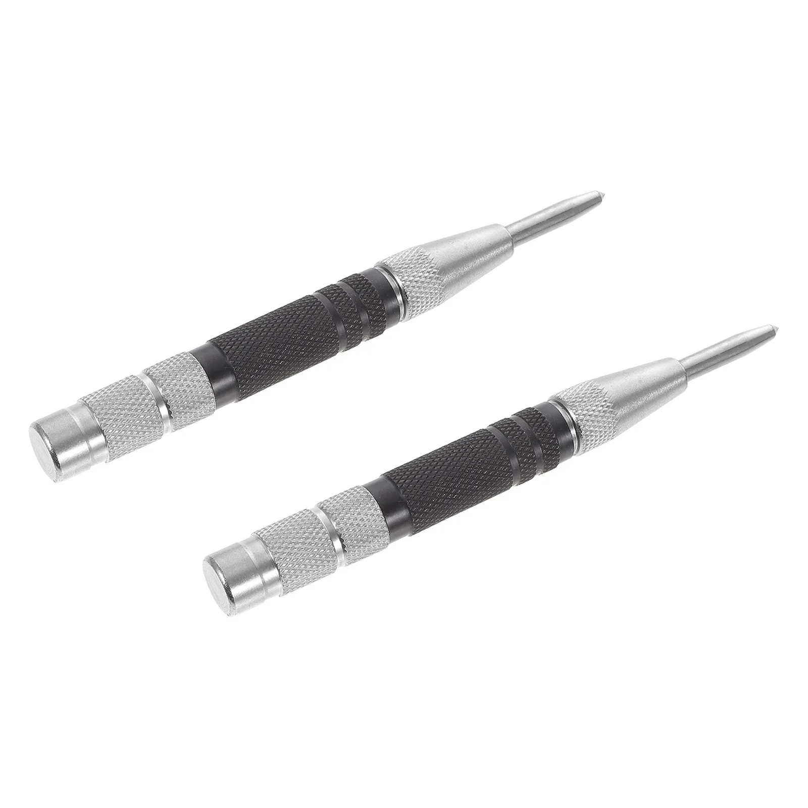 2pcs Automatic Center Punch Spring Loaded Metal Hole Tool Stainless Carbon Steel Durable Corrosion Resistant Ergonomic Handle view 6