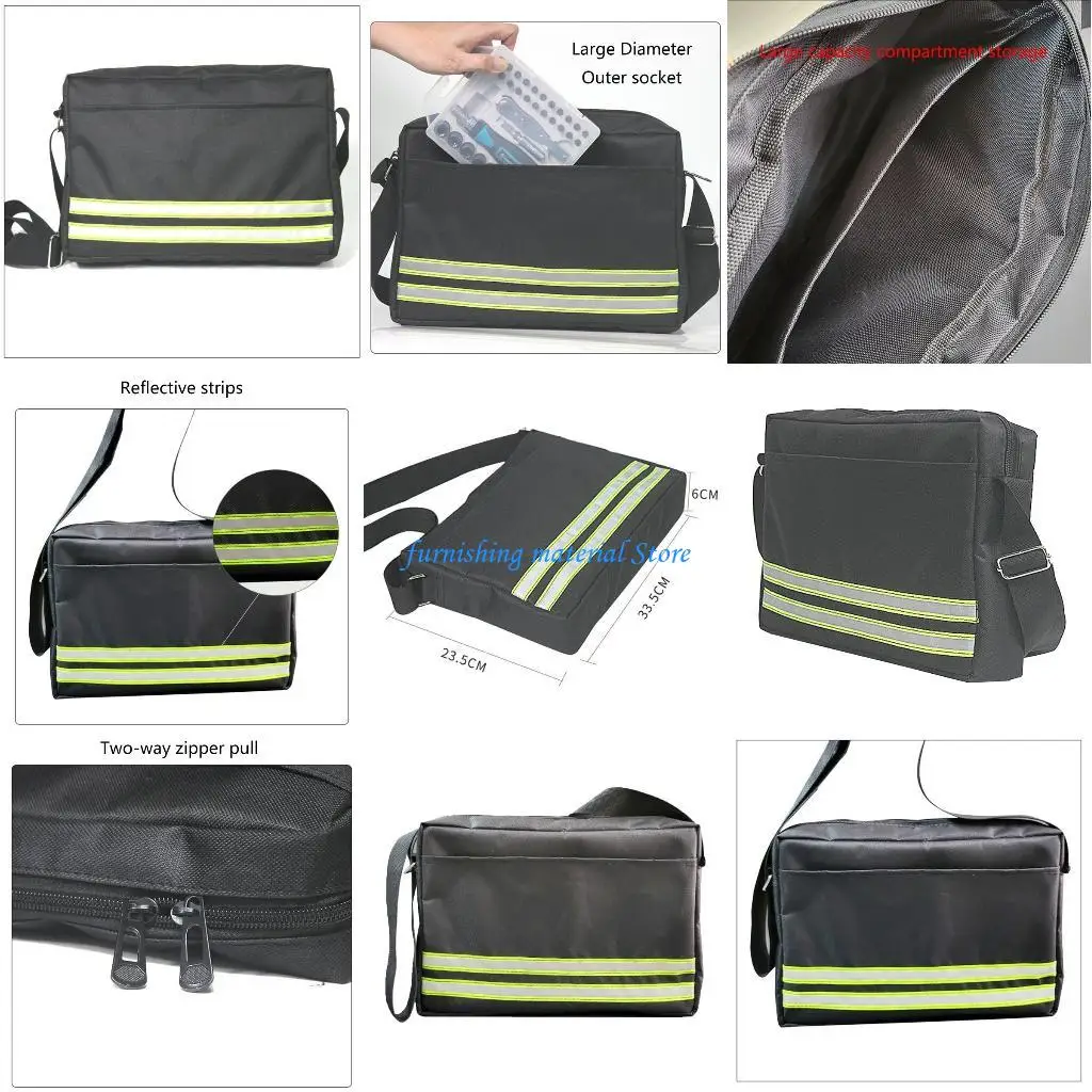 

Y5GD Simple Single Shoulder Tool Bag Large Capacity Thickened Oxford Fabric Bag