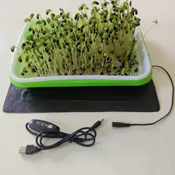 Seedling Heat Mat PVC Leather Plant Warming Mat Indoor 8.5W 45-50 USB Warm Hydroponics Heating Pad For Indoor Plants Reptiles 3