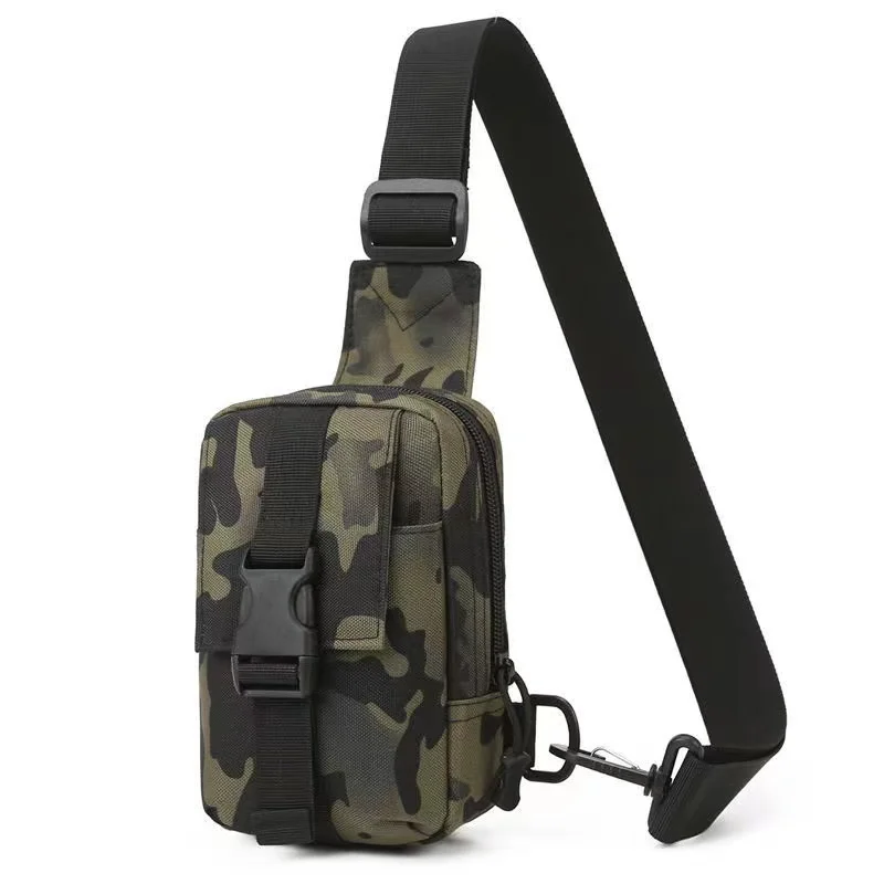 Męskie wielofunkcyjne torba na klatkę piersiowa Crossbody torba Outdoor Tactical Travel torba ze sznurkiem Pack płócienna torba na ramię dla mężczyzn torba listonoszka