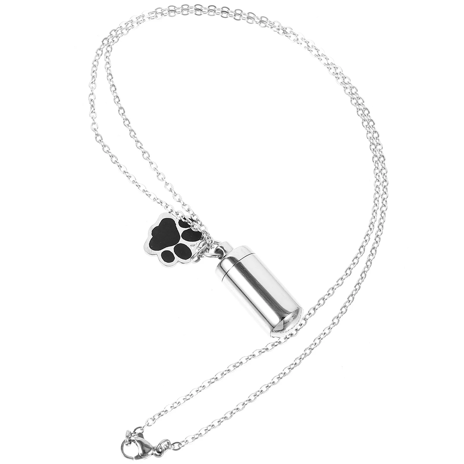 

Подвеска-урна для кремации домашних животных с дизайном лапы собаки, мемориальное ожерелье, ювелирные изделия для потери домашних животных, подарок, урна для собаки, ожерелье, ювелирные изделия