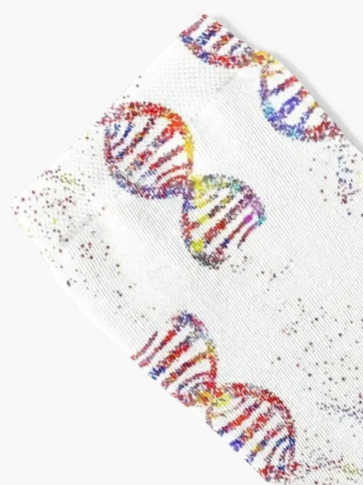 The structure of DNA, DNA molecule, watercolor DNA, dna, molecule, dna print, Art Print, dna helix molecule, abstract Socks