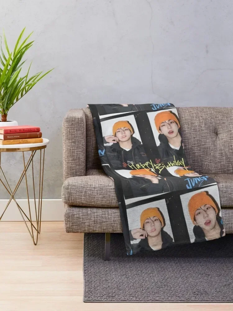 JUNGWON birthday (KPOP) Throw Blanket Decorative Sofa Plaid on the sofa Blankets