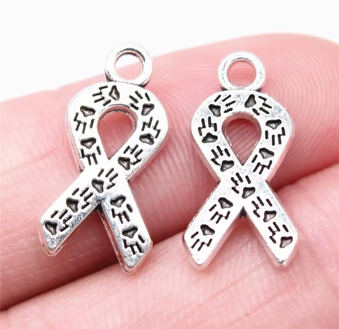 35pcs 20x10mm Zinc alloy metal tibetan silver plated  charm T0245 for jewelry making