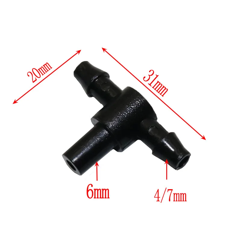 20pcs Hose Coupler Spray Nozzle Standard Accessory Miniature Irrigation Pipe Fitting Irrigation Sprinkler System Tool 4/7mm