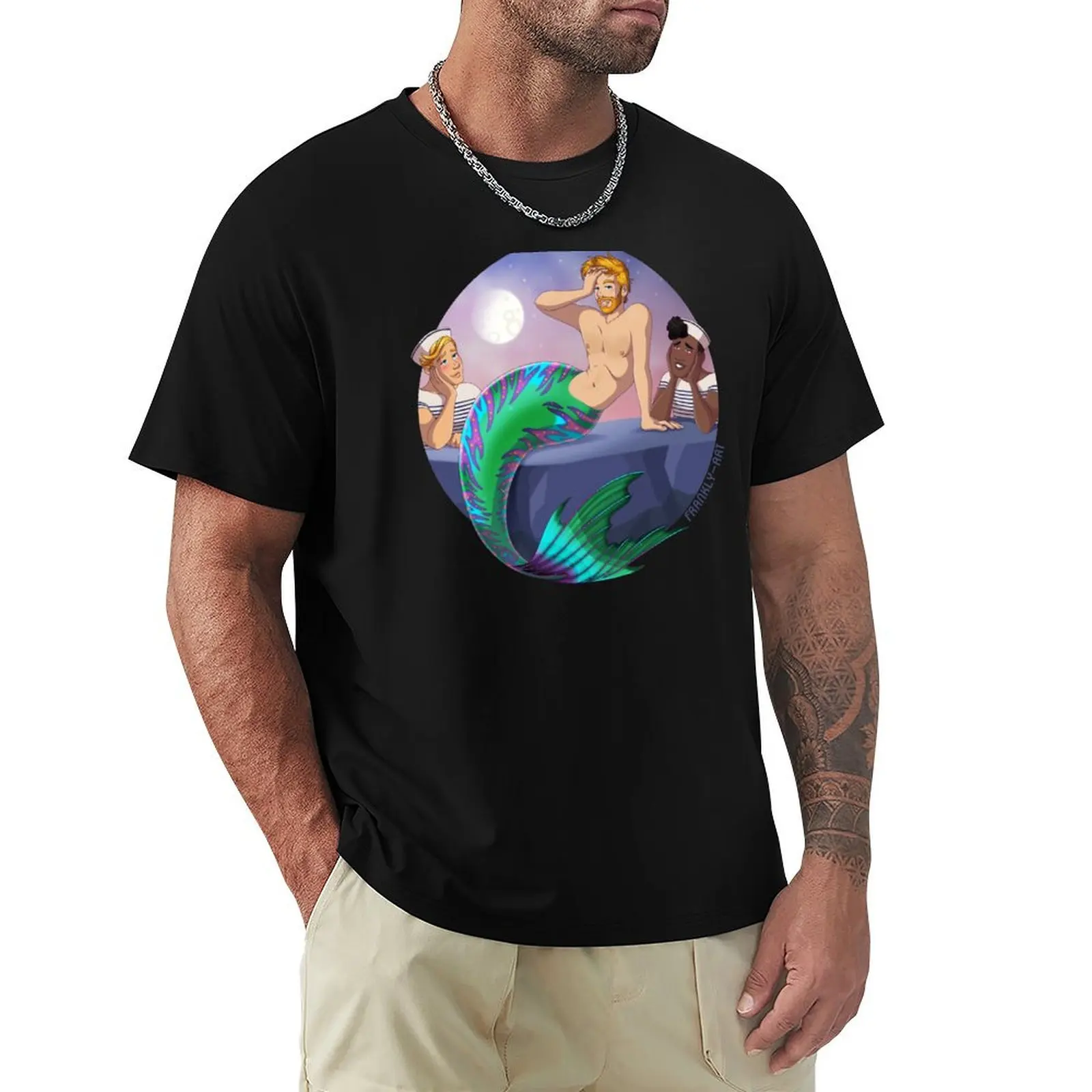 

MerMay 2020 Commission: @redrivermerman T-Shirt summer tops anime tshirt sports fans new edition oversized t shirts for men