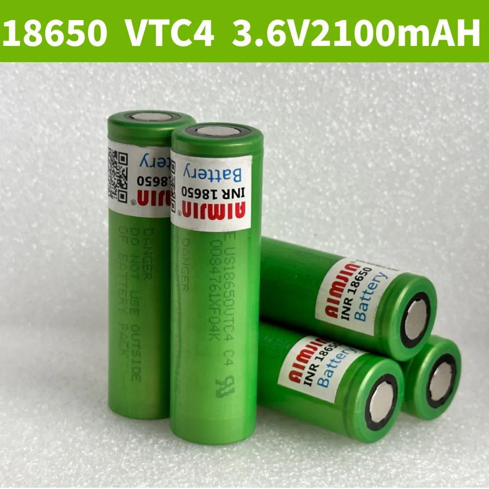 18650 MAH 2100  rechargeable lithium ion battery for vtc4 3.7V 2100 MAH battery for toys, tools