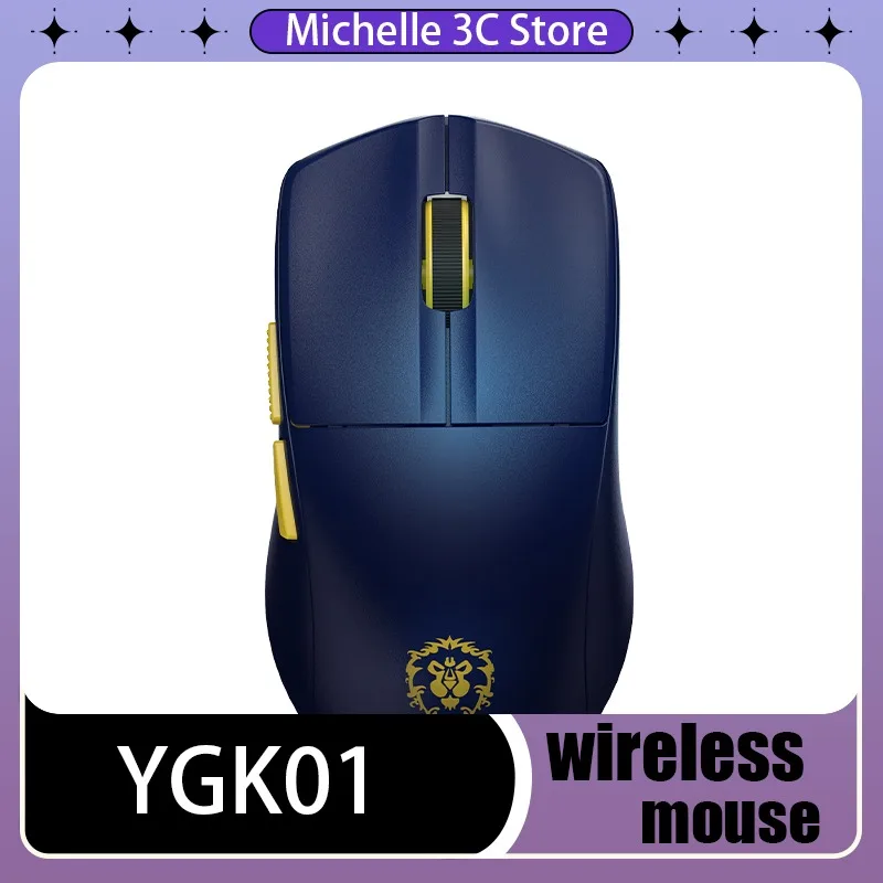 

YGK01 Wireless Bluetooth Three-mode Mouse Game Office Microswitch 26000DPIPAW3395 Theme 400MAH1000HZ50 Million Times
