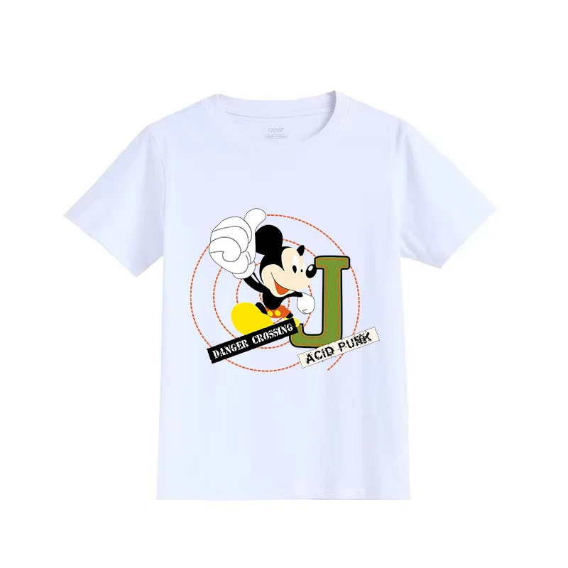

Children's Short-sleeved Fashion T-shirt Disney Mickey Summer Wear Loose Cute Niche Design
