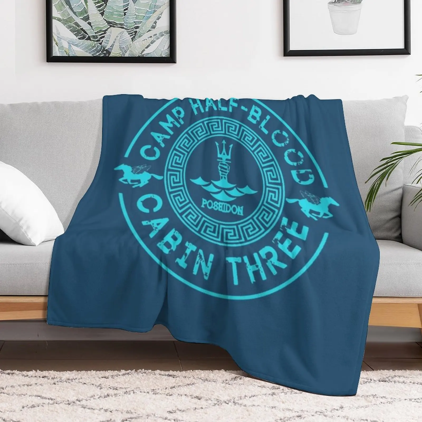 

camp half blood - half Throw Blanket Sofa Weighted for winter Blankets