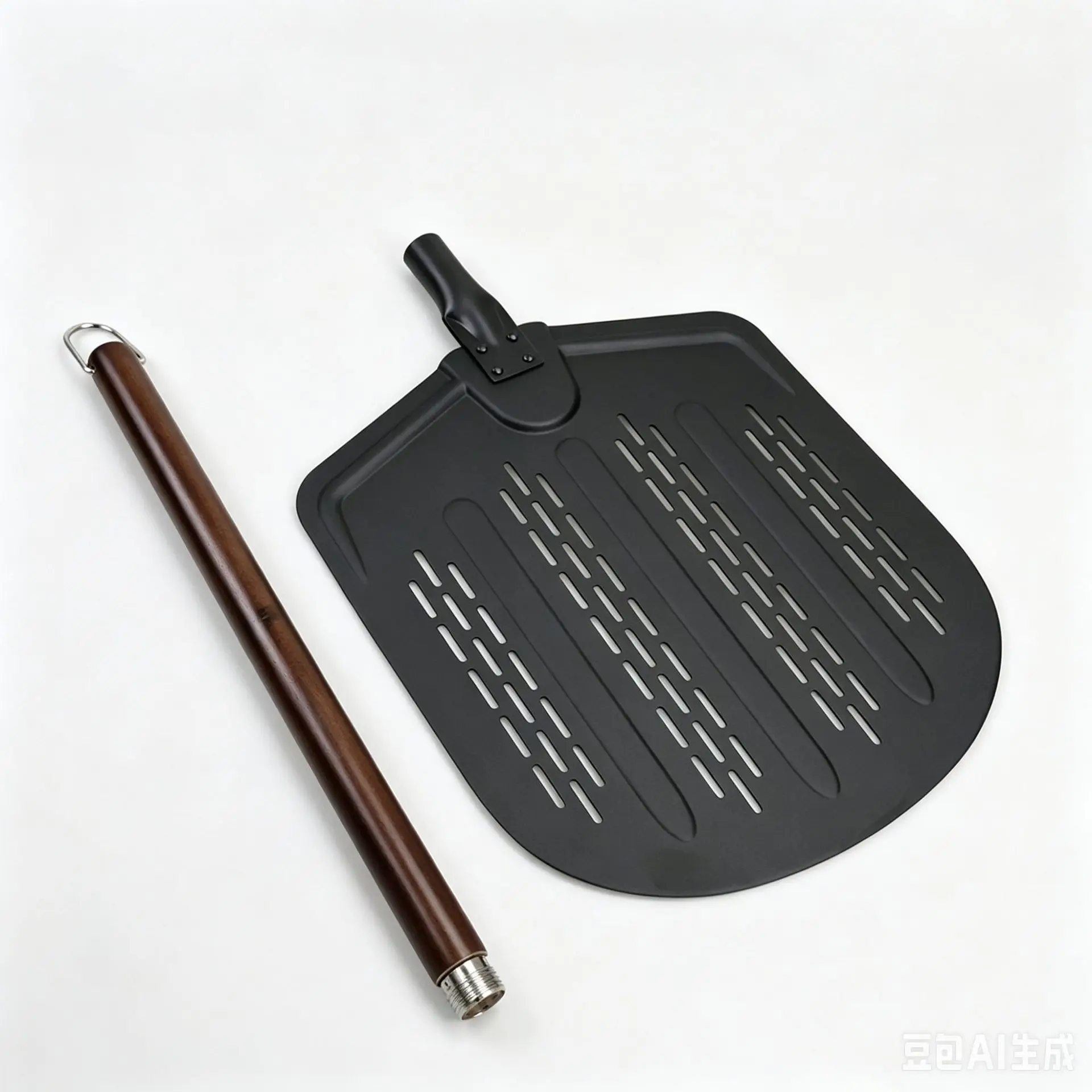 13-Inch aluminum shovel, aluminum oxide pizza shovel, pizza transfer tool, hollow shovel, kitchen baking tool