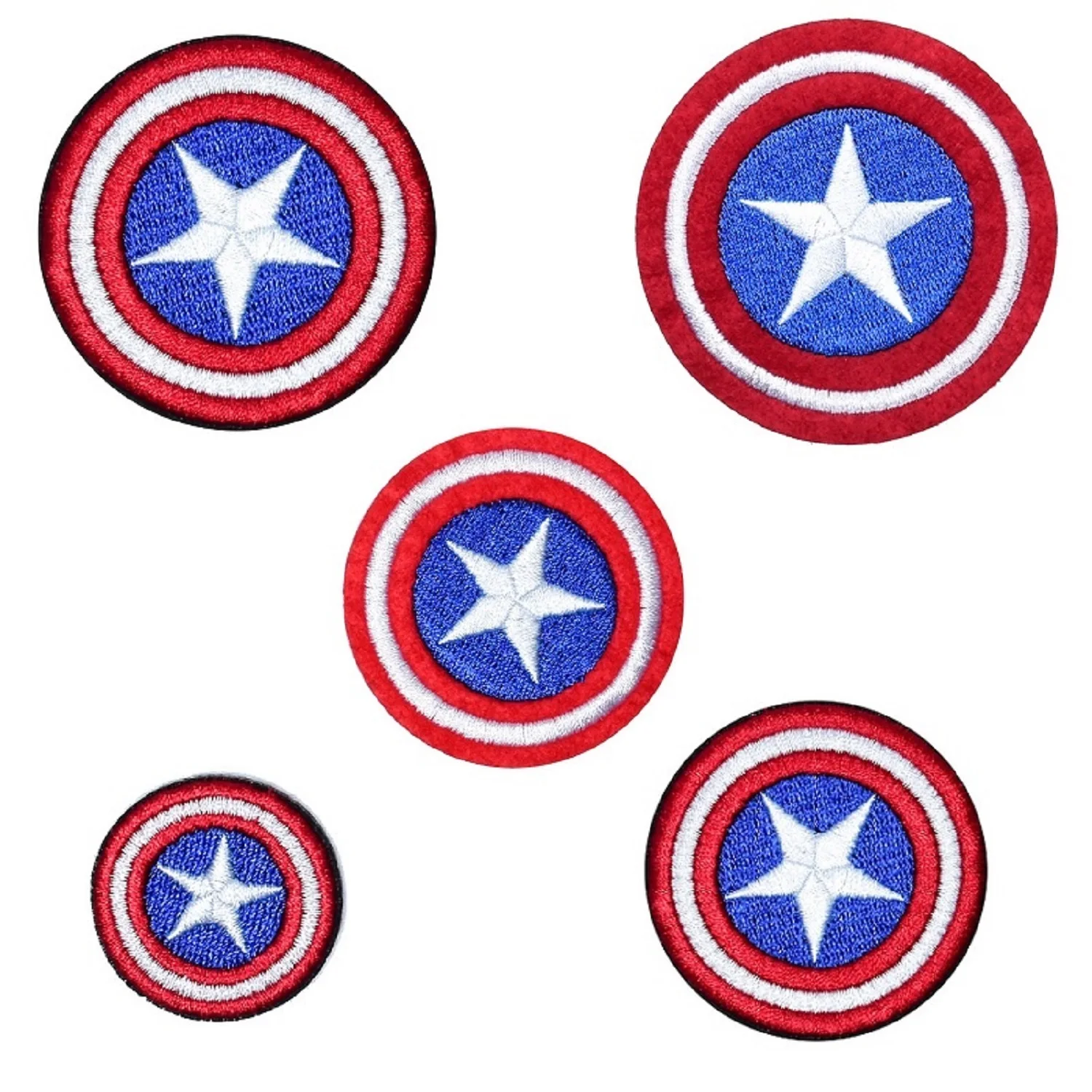 

Cartoon Superhero Captain America Shield Patch For Clothing Iron On Patches Clothes DIY T-shirt Decor Clothes Stickers