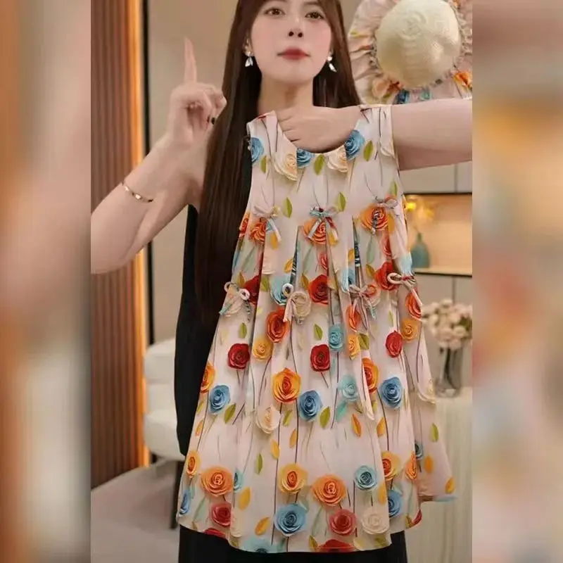 ฤดูร้อนชุดสาว 2025 เด็กใหม่สบายๆสาวชุดบอลชุดสําหรับโรงเรียน Elegant เสื้อกั๊กชุดเจ้าหญิงเสื้อผ้าเด็ก 3 ถึง 12 ปี