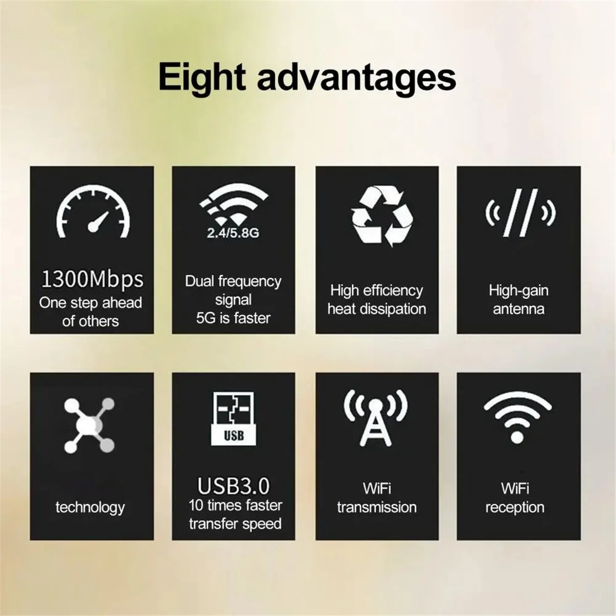 بطاقة شبكة واي فاي لاسلكية ، جهاز إرسال سطح المكتب ، ثنائي النطاق ، 5G ، جيجابت ، جديد ، m