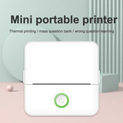 Mini HD Portable Label Thermal Printer Endurance Bluetooth Printer for Student Error Title Note Wrong Pocket Inkless Printing