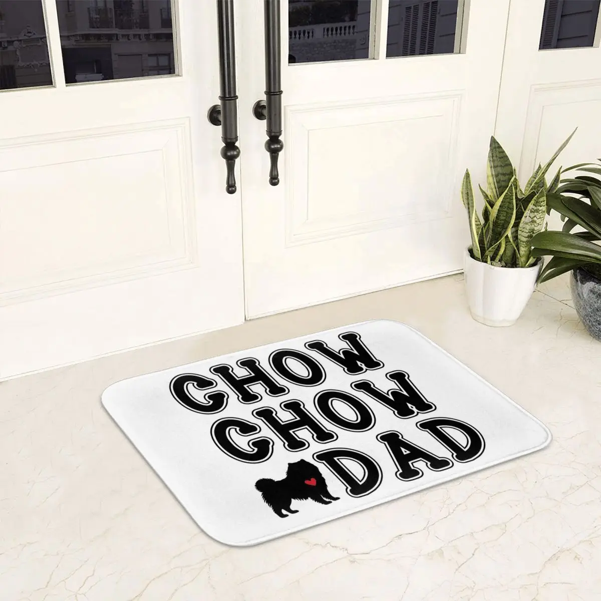 Chow Chow Dad Doormat Non-slip Super Absorbent Bath Mats Home Entrance Rugs Kitchen Bedroom Carpet Hallway Footpad