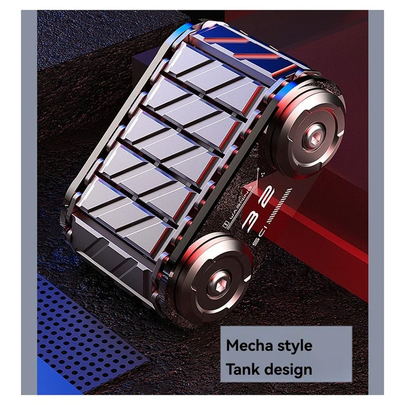 Fidget Roller Tank Toy For Stress Relief - Metal Ratchet Fidget Toy For Anxiety - Zabawka na biurko dla dorosłych i dzieci