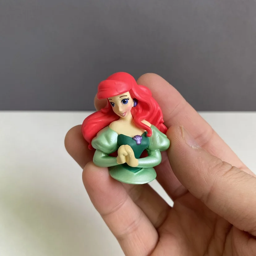 Disney Cartoon Anime  Ariel / Belle / Rapunzel / Cinderella  Action Figure Toys Mini Size Disney Princess Bust Figure Doll