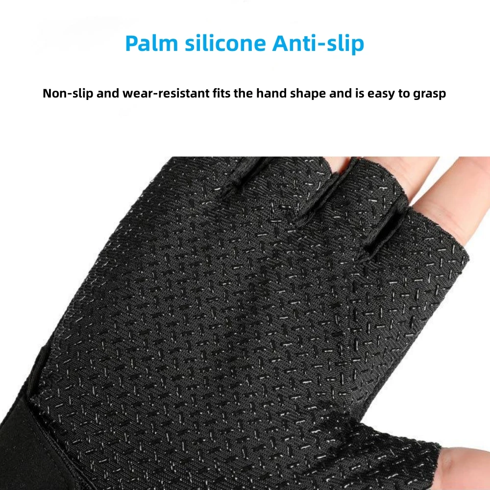 Summer Cycling Gloves Half Finger Anti-slip Outdoor Sports Wear-resistant Anti-fall Breathable Motorcycle Gloves