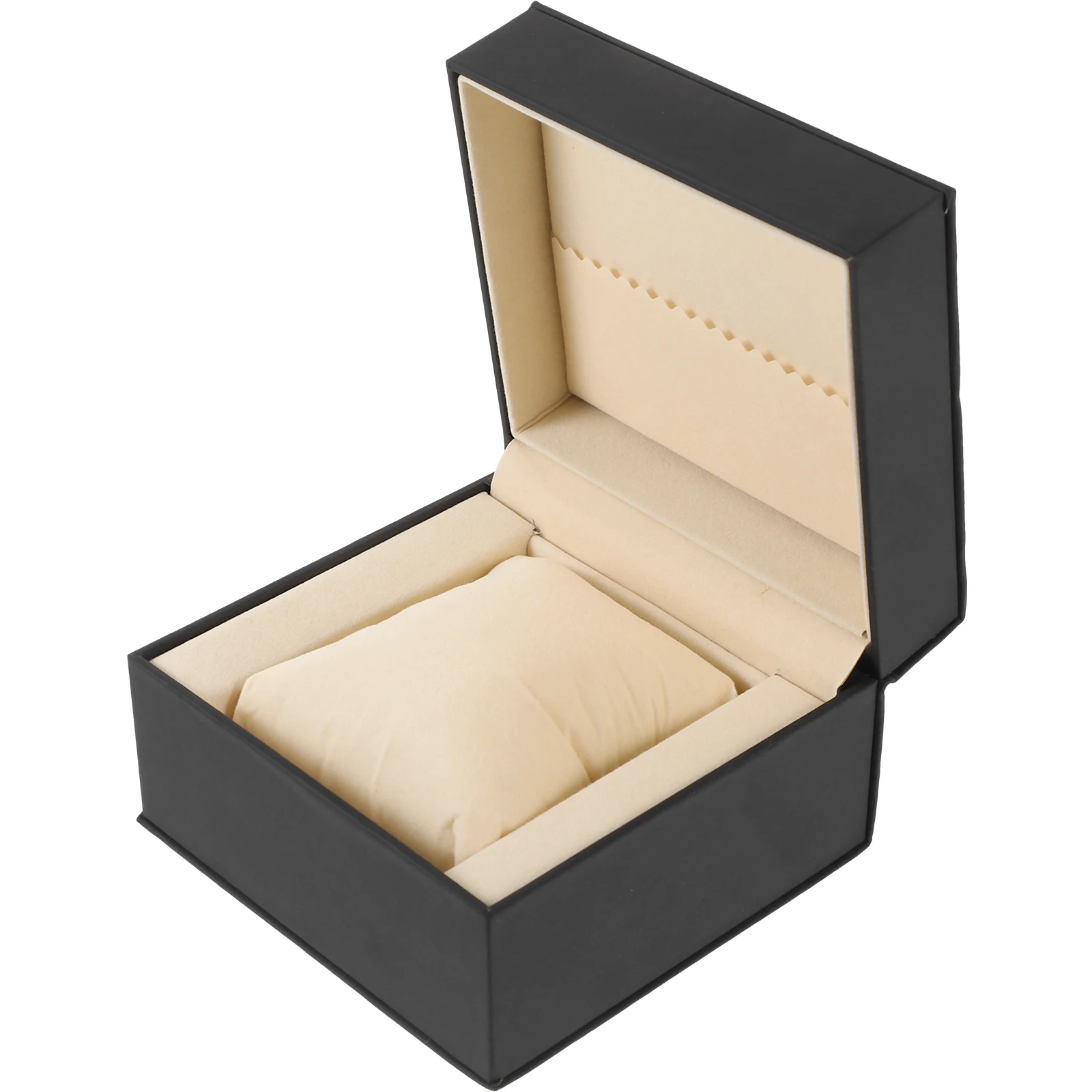 

1pc Single Watch Box Jewellery Box Container Case PU without Watch for Storage Watch (Black)